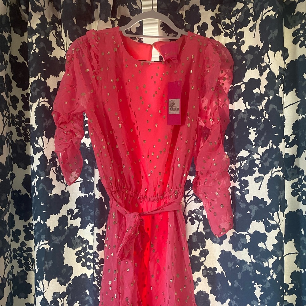 Lilly Pulitzer Chianna silk pink dress